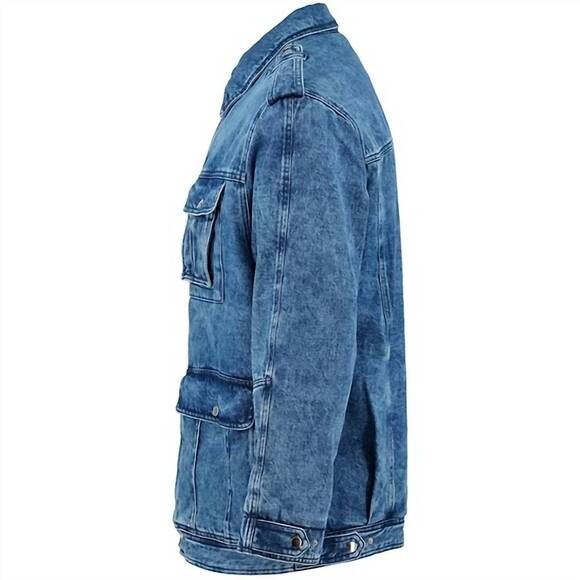 NEW ISABEL MARANT men's joltao denim jacket in blue